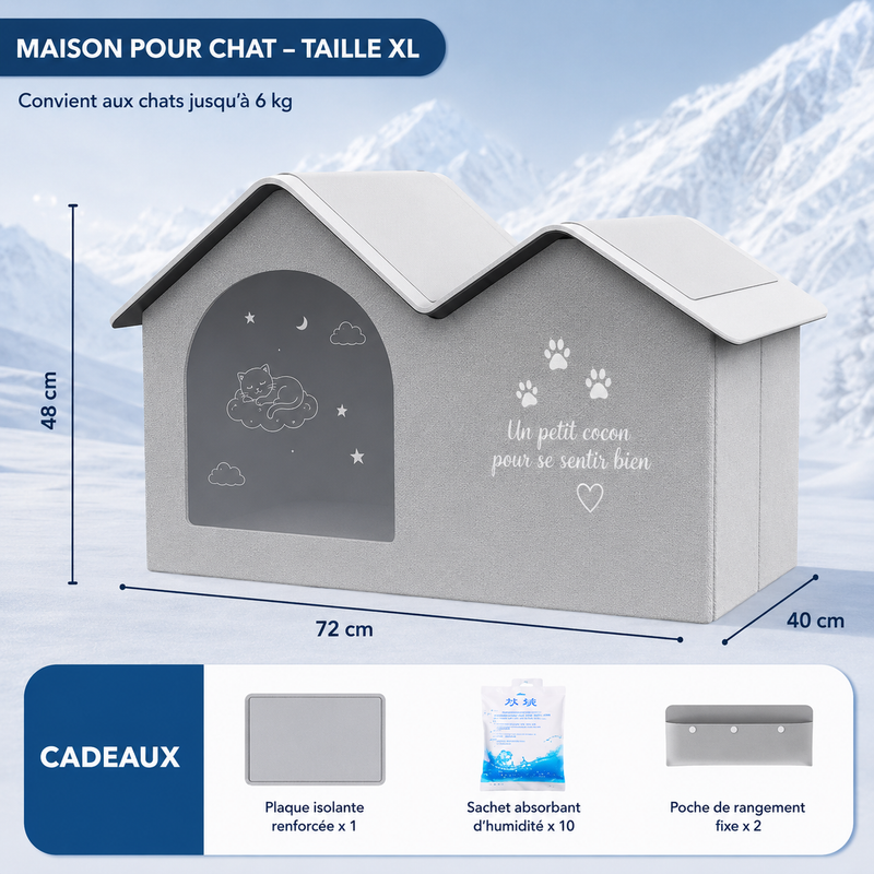 Niche Rafraîchissante Premium pour Chat et Chien – CoconGivré®