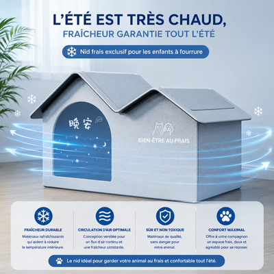 Niche Rafraîchissante Premium pour Chat et Chien – CoconGivré®